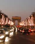 Gli Champs-Elysées e l’Arco di Trionfo